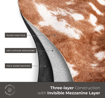 Deer Hide Faux Cowhide Rug