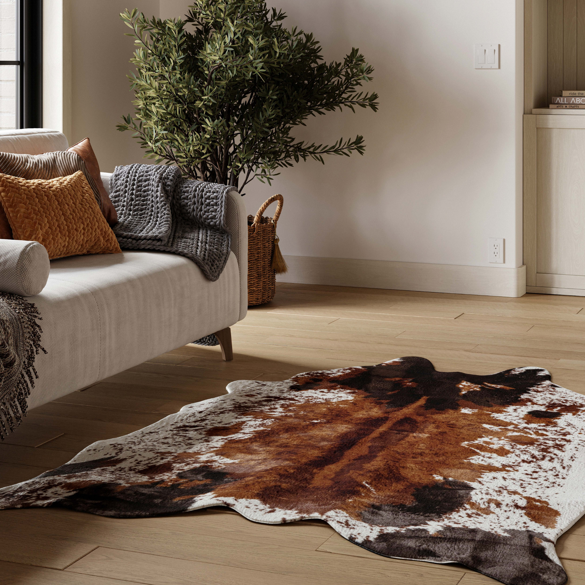 Large Faux Cowhide Rug (4.6ft x 6.6ft) | NativeSkins Large Faux Cowhide Rug (4.6ft x 6.6ft) | NativeSkins
