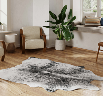 Chalk & Board Faux Cowhide Rug