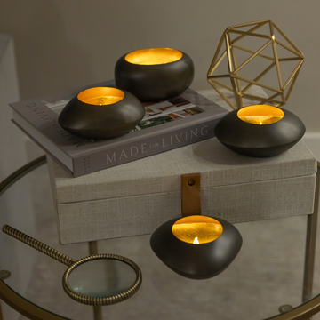 Glow Stones Tea Light Candle Holders